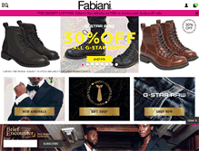 Tablet Screenshot of fabiani.co.za